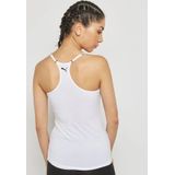 Puma - Racerback - Tank Top - Wit & Grijs - Katoen & Modal - Spaghetti Bandjes