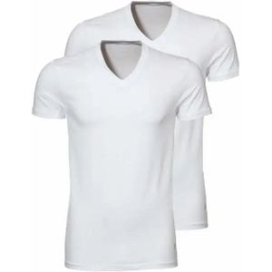 Ten Cate heren T-Shirt V-hals 2-Pack- 30870  - Wit