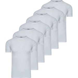 Beeren 6 stuks- heren T-shirts wit 100% Katoen