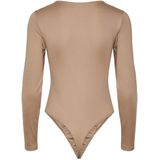 Pieces - PCNEJA - Bodysuit - Zwart - Lange Mouw - Ronde Hals
