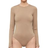 Pieces - PCNEJA - Bodysuit - Zwart - Lange Mouw - Ronde Hals