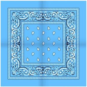 Boeren zakdoek Rain drop 54x54 - 54 - Blauw