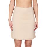 Gaubert Onderrok 49-54CM - Gladde Jupon - Wit - Zwart - Huidskleur  - Beige