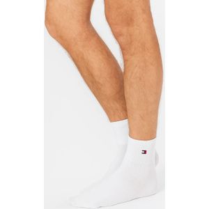 Tommy Hilfiger - Quarter Sokken - Zwart - 6-paar - Heren Katoenen Half Hoge Sokken