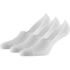 Apollo 3-paar invisible Footies bamboe - Anti slip  - Wit