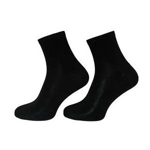 Boru Bamboo sneaker sokken 2-pak  - Zwart
