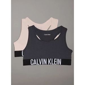 Calvin klein 2-pak meisjes Top - Ebony - Meisjes BH top katoen  - Roze