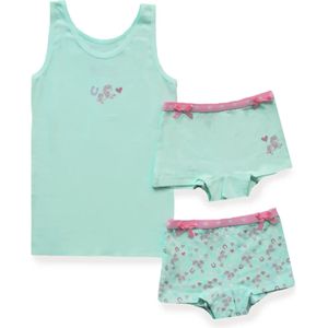Funderwear - Meisjes Setje - Paardenprint - 1 Hemdje en 2 Shorts