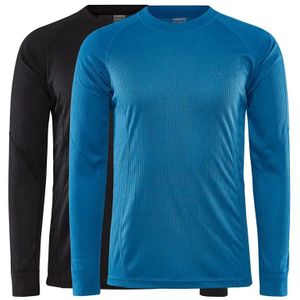 Craft 2-Pack Core - Thermoshirt lange mouw  Heren - Ronde hals  - Zwart