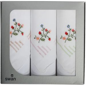 Winkler - Zakdoeken - Wit - 3-pak - Cadeau Verpakking - Katoen