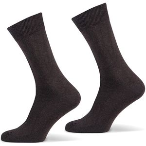 Basset heren katoenen sokken 1 paar  - Antracite