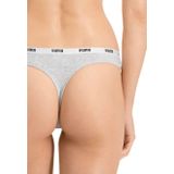 Puma - 3-Pack Dames Strings - Zwart - Wit - Paars - Katoen