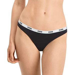 Puma - 3-Pack Dames Strings - Zwart - Wit - Paars - Katoen