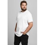 Jack & Jones grote maat heren T-shirt - ronde hals  - Wit