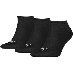 Puma 3-Paar Sneaker sokken - Katoen - Invisible  - Zwart