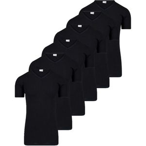 Beeren 6 stuks - heren T-shirts zwart Extra lang