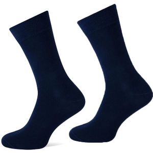 Basset heren katoenen sokken 1 paar  - Blauw