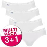 Sloggi 4-pack Basic Mini - Bikini dames slips  - Wit