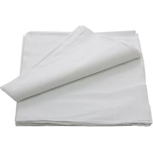 Boeren zakdoek wit uni 55 x 55 cm - HRBZ5105831