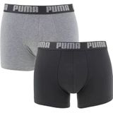 Puma Heren Boxershort 2-pak- Dark grey / Black  - Zwart