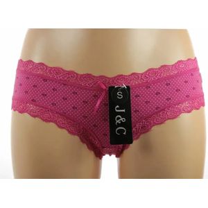 J&C string / hipster katoen Spikkel  - Roze