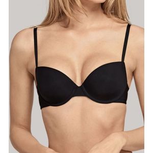 Schiesser - Pure Effect - T-shirt Bh - Zwart - 75C
