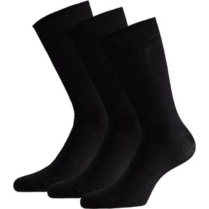 Apollo 3-paar Bamboe sokken - Hoge sokken  - Zwart