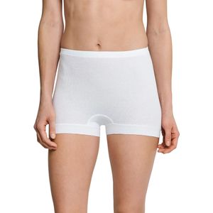 Schiesser 2-Pack dames panty shorts - Fein rib original  - Wit