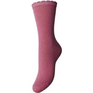 Pieces dames sokken 1-pack - Glitter -onezise  - Roze