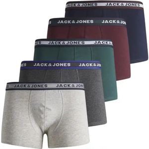 Jack & Jones 5-pack jongens boxershorts - Sea Moss - Multipack katoenen jongens onderbroeken