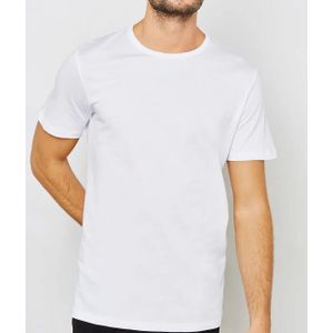 Jack & Jones 2-pack heren T-shirts ronde hals  - Wit