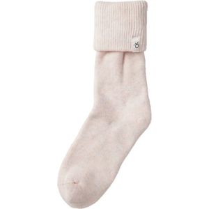 Calvin Klein Fluffy sokken met labeldetail - warme sokken Dames - Warme vicose sokken dames  - Peach