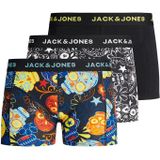 Jack & Jones jongens boxershort 3-pack - Skull Trunks  - Zwart