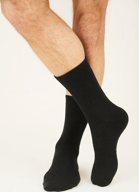 Angro - Thermosokken - Zwart - 2-paar - Extra Warme Dikke Wollen Sokken