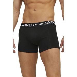 Jack & Jones 3-Pack heren boxershorts - Black waistband  - Zwart