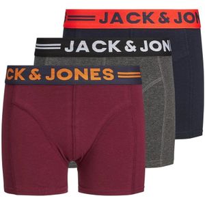 Jack & Jones 3-pack jongens boxershort - Bordeaux