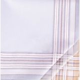 Tiseco - Zakdoek - Grijs/Blauw/Bruin - Katoen - 12 Stuks