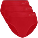 Bamboo Basics 3-pak naadloze dames slips - Belle  - Rood