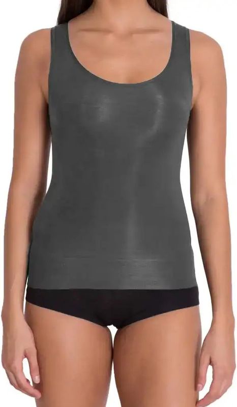 J&C correctie hemd breed bandje 6408 - Shapewear singlet - Correctie  - Grijs