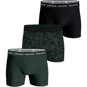 Bjorn Borg 3-Pack heren boxershort - Cotton stretch  - Groen