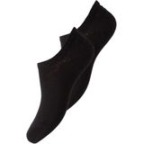 Pieces 2-paar dames sneaker sokken  - Zwart