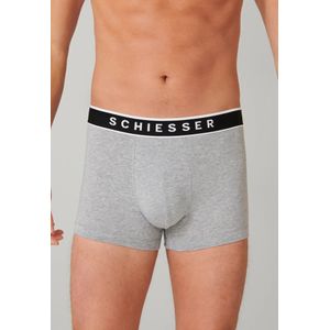 Schiesser 3-pack heren boxershorts 95/5 - Katoen  - Grijs