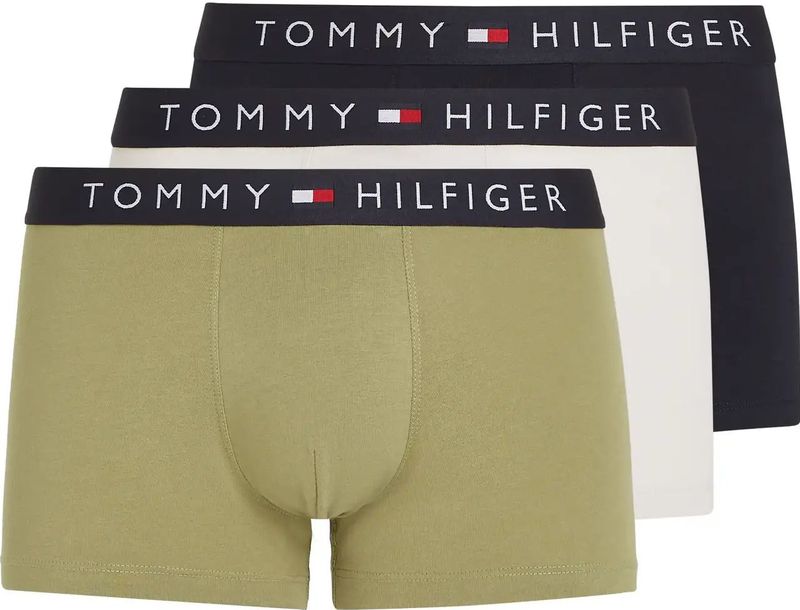 Tommy Hilfiger - Boxershorts - Blue - 3-Pack - Katoen