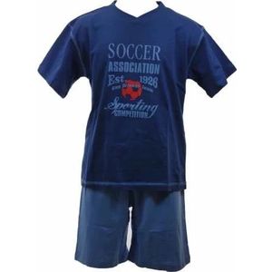 Outfitter jongens shortama Soccer  - Blauw