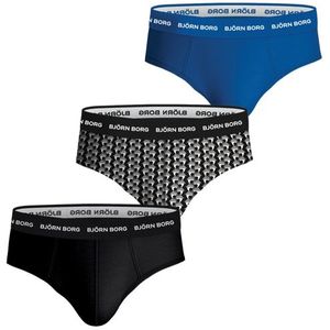 3-pak Heren slips - Cotton Stretch brief  - Zwart