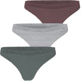 Bjorn borg 3-pack dames strings kant  - Core autumn - Maat XXL