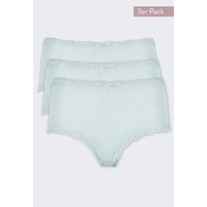 3-pack dames Tailleslip - Kant - Colours - Dames onderbroeken modal - Vrolijke kleuren  - Mint