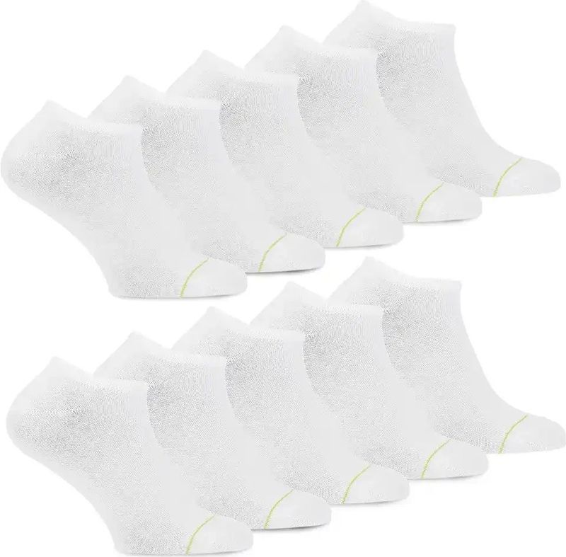 Primair - Eco - Sneaker Sokken - Wit - 10-paar - Dames en Heren - Katoen