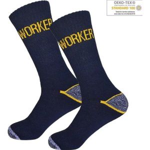 Gianvaglia - Heren Werksokken - Zwart - 10-Pack - Katoen