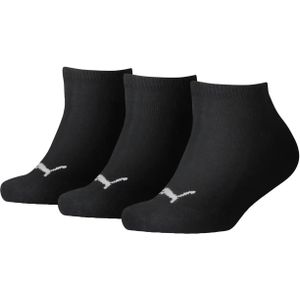 Puma 3-paar kindersneaker sokken - Invisible  - Zwart